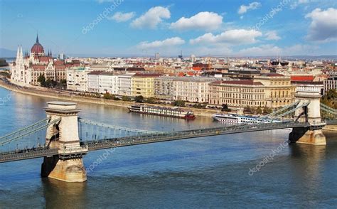 Budapest - panorama from castle, Hungary — Stock Photo © TTstudio #20125547