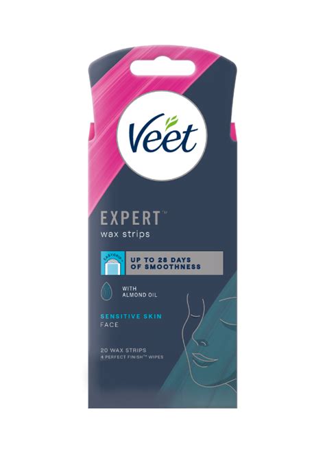 Expert Face Cold Wax Strips Sensitive 20 units | Veet UK