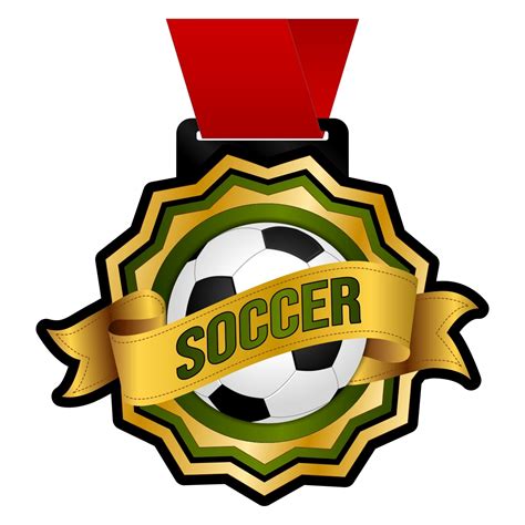 Soccer Acrylic Medal, golden banner