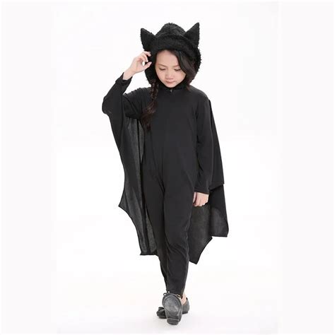 Cute Bat Wings Costume Kids Cosplay Costume Black Outfit Suit Dress New Halloween Party Fancy ...