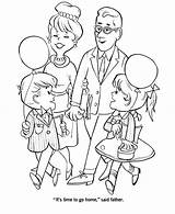 Honor Thy Father And Mother Coloring Page Pages sketch template