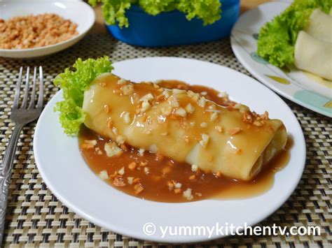 Lumpiang Sariwa with Fresh Wrapper and Sauce - Yummy Kitchen