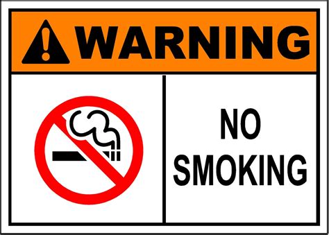 No Smoking Sign - SafetyKore.com