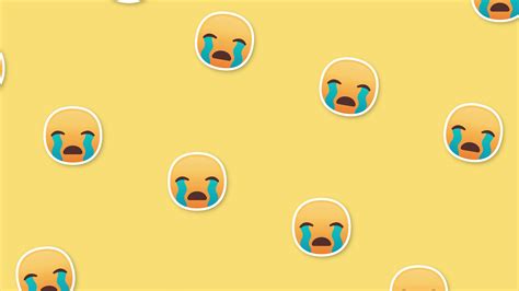 crying face emoji background 21699832 Stock Video at Vecteezy