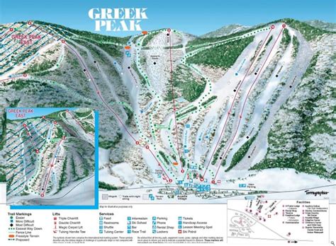 Greek Peak Trail Map | Liftopia