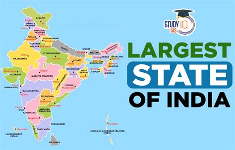 Largest State of India Population and Area-wise