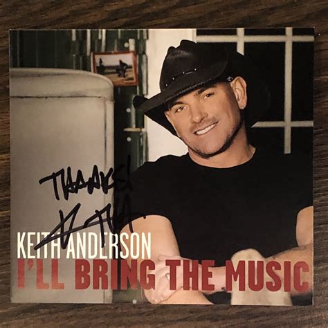 Kieth Anderson Signed I'll Bring the Music CD — Keith Anderson