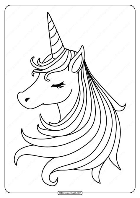 Free Printable Sleeping Unicorn Pdf Coloring Page