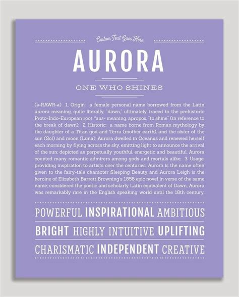 Aurora Name Meaning And Origin - catchy business names