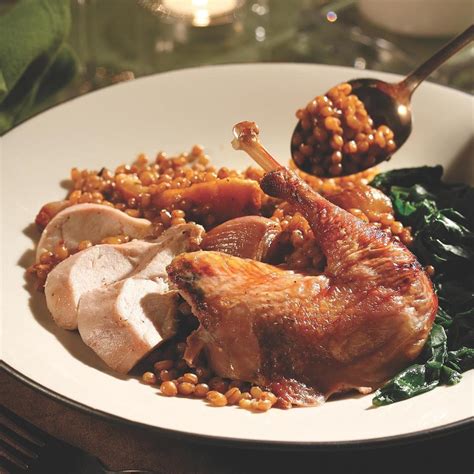 Roasted Pheasant with Wheat Berry Salad Recipe - EatingWell