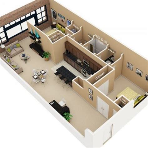 View Apartment Floor Plans of Cobbler Square Loft Apartments | Custom ...