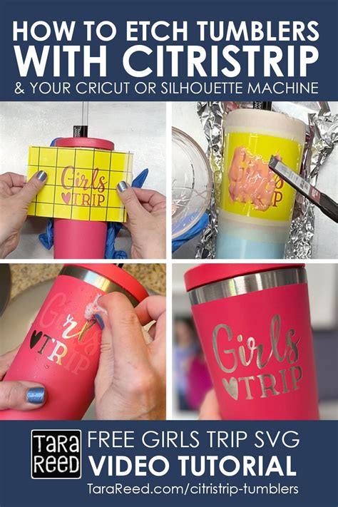 How to Etch Tumblers with CitriStrip - Tara Reed Designs in 2023 ...