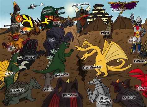 Godzilla 21 monsters by Gillus99 on DeviantArt