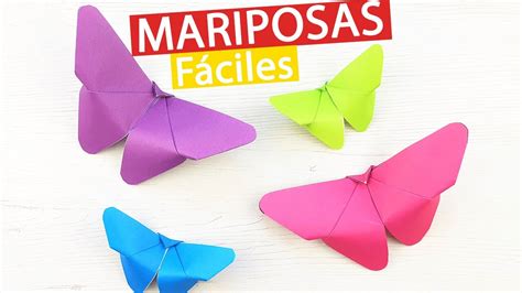 🦋 Cómo hacer mariposas de papel fácil y rápido origami - YouTube