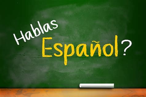 Premium Photo | Do you speak Spanish written on chalkboard