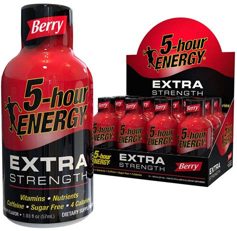 5-Hour Energy Extra Strength (Berry), 1.93 fl oz (12 Pack) Bottles | Piping Rock Health Products