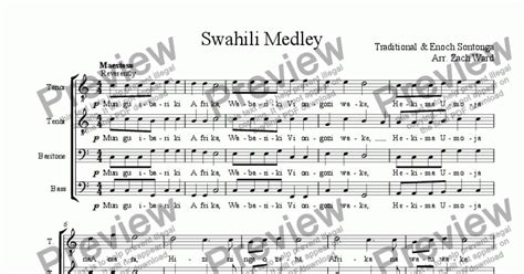 Swahili Hymn Medley - Download Sheet Music PDF file