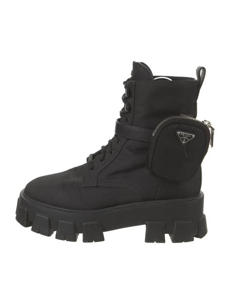 Prada Leather Hiking Boots - Black Boots, Shoes - PRA904386 | The RealReal