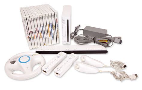 Nintendo Wii with 12 Games and Two Joycons | Witherell's Auction House