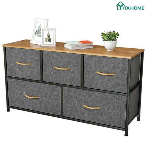 YITAHOME Wide Drawer Dresser Storage Unit Shelf Organizer Bins Chest Drawers - Walmart.com ...