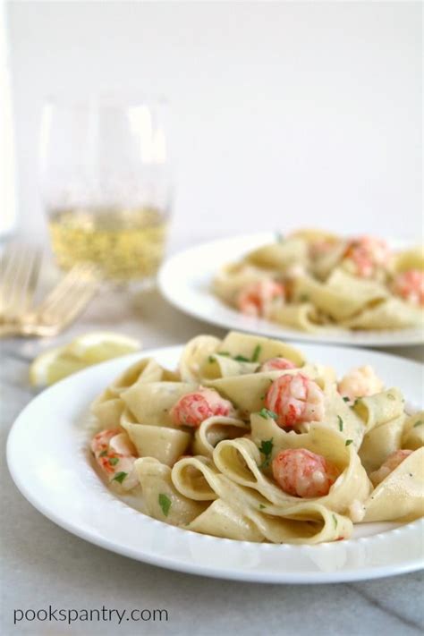 Langostino Pasta for Two | Recipe | White wine butter sauce, Wine ...