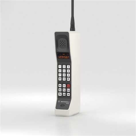 Motorola dynatac 8000x 3D model - TurboSquid 1331341