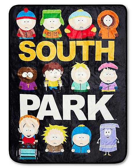 South Park Cast Pose Fleece Blanket - Spencer's