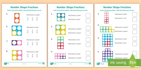 Name the Fraction Worksheet / Worksheets - KS1 Maths