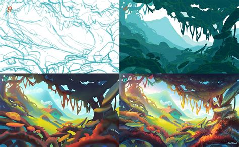 Environment Art on Behance | Environmental art, Game concept art, Concept art tutorial