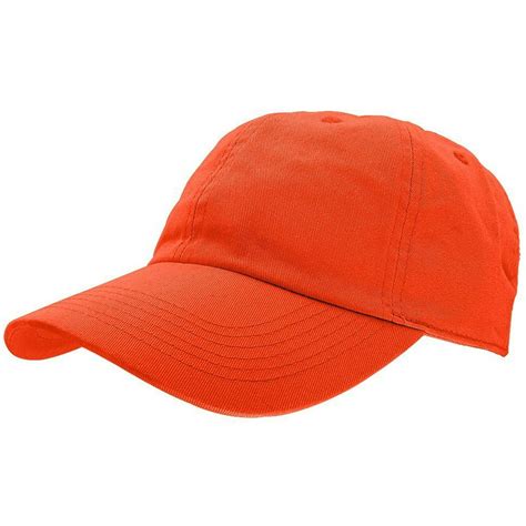 Gelante Adult Unisex Baseball Hat Cap 100% Cotton Plain Blank Adjustable Size. Orange - Walmart ...