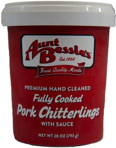 Aunt Bessie's Premium Hand Cleaned Fully Cooked Pork Chitterlings, 28 oz - Fred Meyer