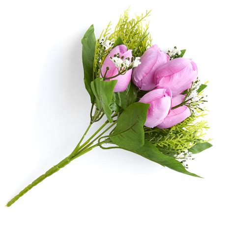 Lavender Artificial Tulip Bouquet - New Items - Factory Direct Craft