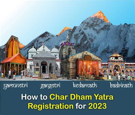 How to Char Dham Yatra Registration for 2023