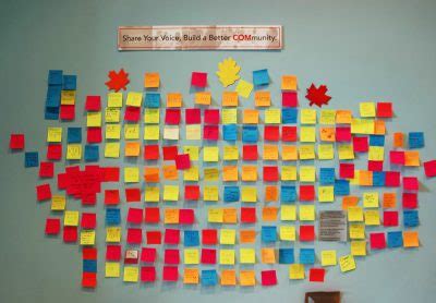 Sticky notes-covered wall in COM exudes message of solidarity, support ...