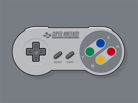 SNES Controller by Genewal Design on Dribbble