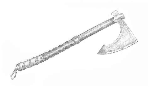 Viking Axe Drawing at PaintingValley.com | Explore collection of Viking ...