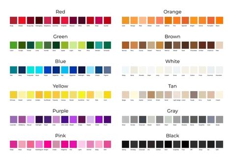 4,176 Color Palette Names Royalty-Free Photos and Stock Images | Shutterstock