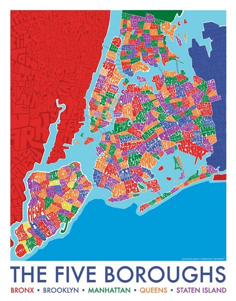 Map Of New York City Boroughs And Neighborhoods - Spring 2024 Trends