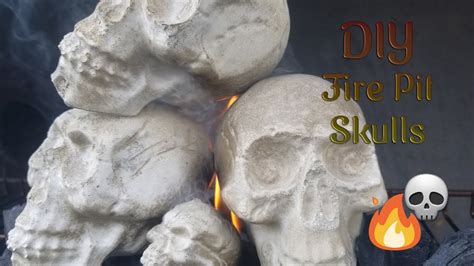 DIY Fire Pit Skulls || Vlogoween Week 1 - YouTube