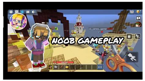 My first Noob Gameplay😂 BlockmanGo Blocky Mods - YouTube