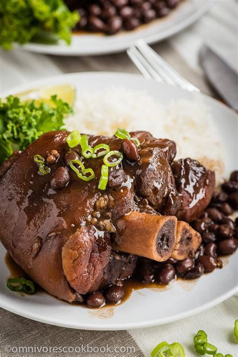 Braised Pork Shank with Black Beans - Omnivore's Cookbook