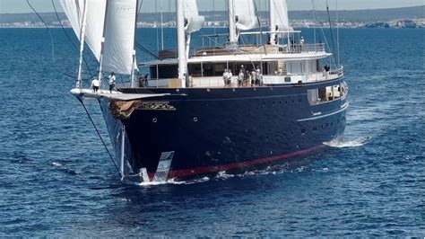 Jeff Bezos' $500 million sailing yacht Koru is spotted for the first time cruising under sail ...