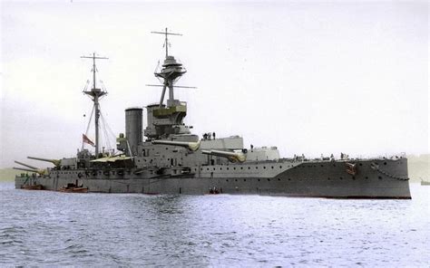 Battleship HMS Valiant (1914) one of the famous Queen Elizabeth-class, this picture shows her as ...