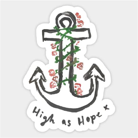 Florence Welch High As Hope Anchor Art Doodle - Florence Welch ...