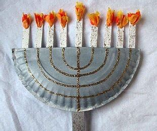 Chanukah Crafts - Paper Plate Menorah - Kids Holiday Crafts Activities ...