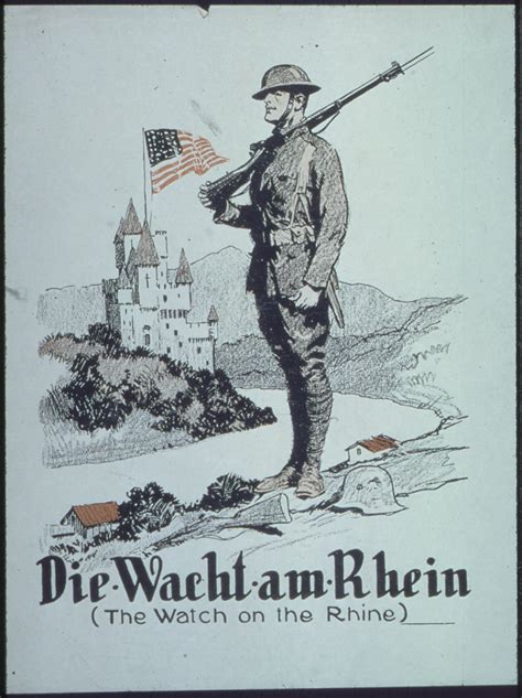 "Die Wacht am Rhein", US, 1919 : r/PropagandaPosters