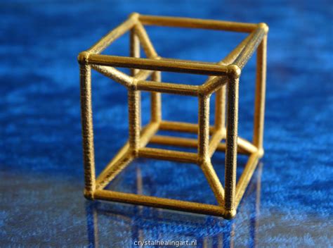 Tesseract - 4d Hypercube - E4 by CrystalHealingArt on Shapeways in 2021 | Shapeways, Healing ...