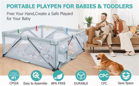 Amazon.com : OCATO Baby Playpen: Foldable Playpen for Babies and ...