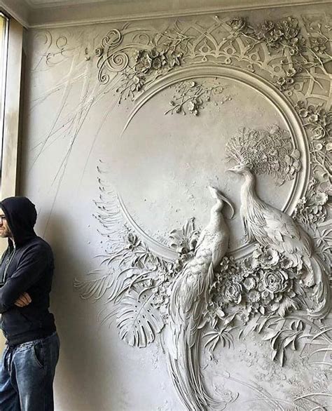 Intricate Bas-Relief Sculpture Resembles Intricate Impressionist Paintings