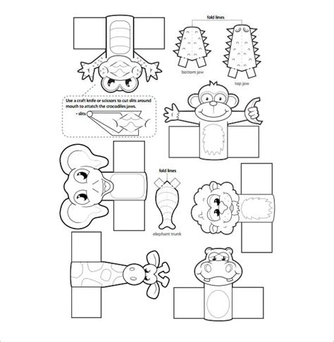 Printable Family Finger Puppet Template